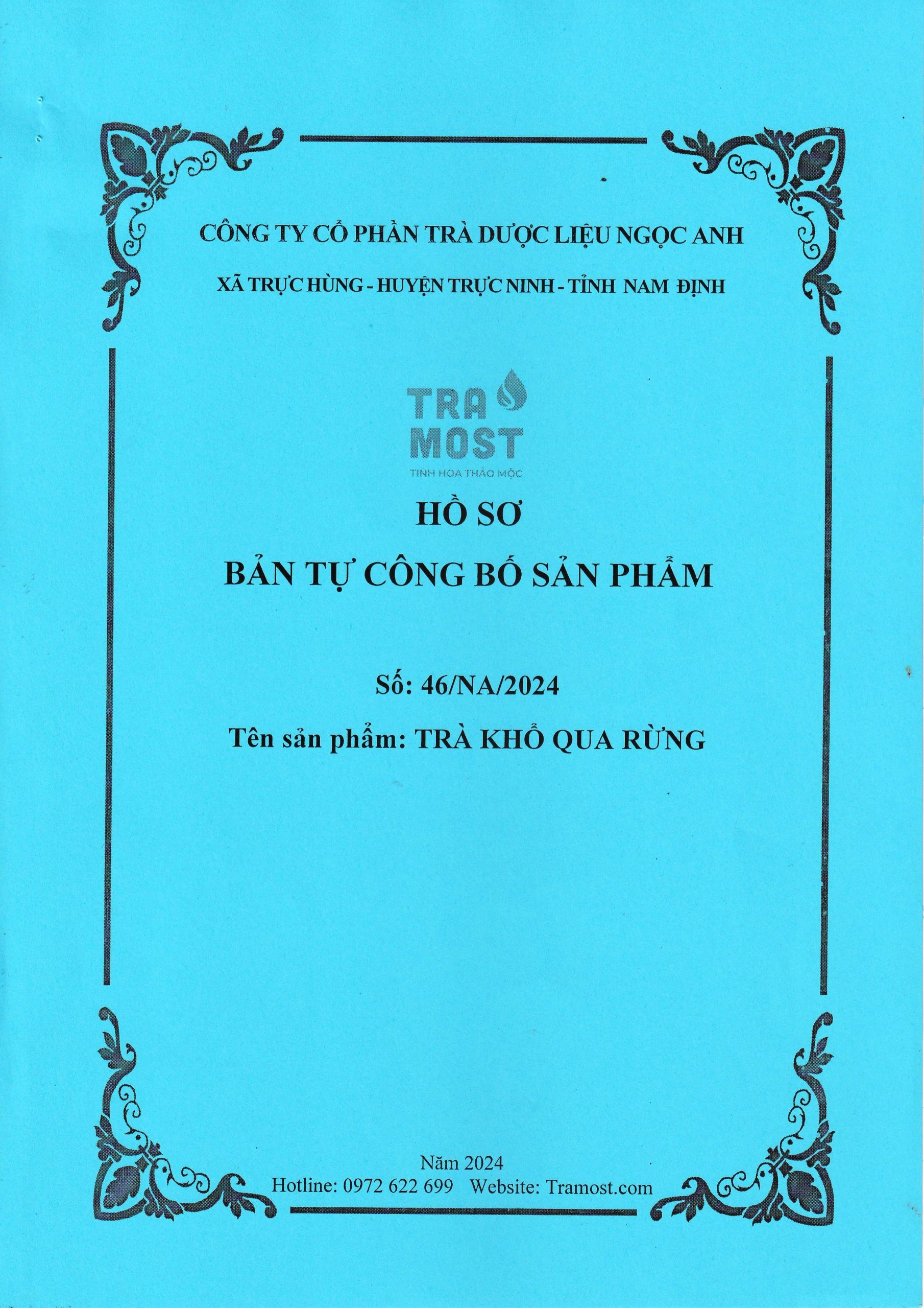 hồ sơ pháp lý trà khổ qua rừng