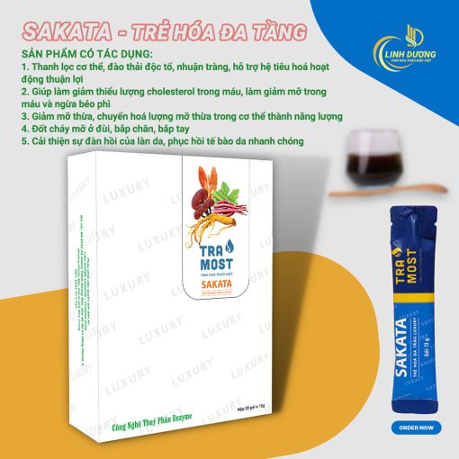 sataka nước uống hỗ trợ giảm cân Tra Most