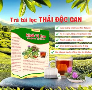 TRÀ NHẤT VỊ CAN (THANH NHIỆT- GIẢI ĐỘC- LỢI TIÊU HÓA) trà túi lọc nhất vị can thải độc gan