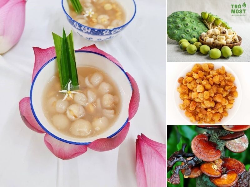 Lục Phủ Ngũ Tạng Trong Đông Y: Hiểu Biết Và Dưỡng Sinh Tự Nhiên Dưỡng tim bằng các món ăn được chế biến hạt sen, long nhãn,...